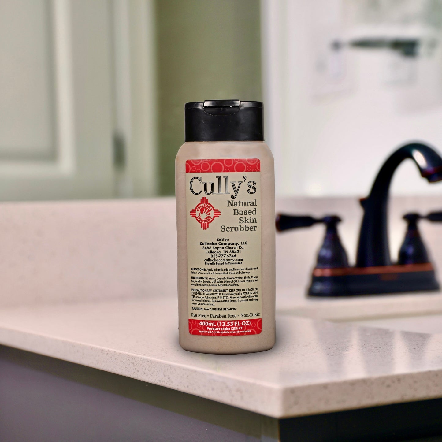 Cully's Soy Natural Skin Scrubber / Hard working Hand Scrubber for Hard Working Hands