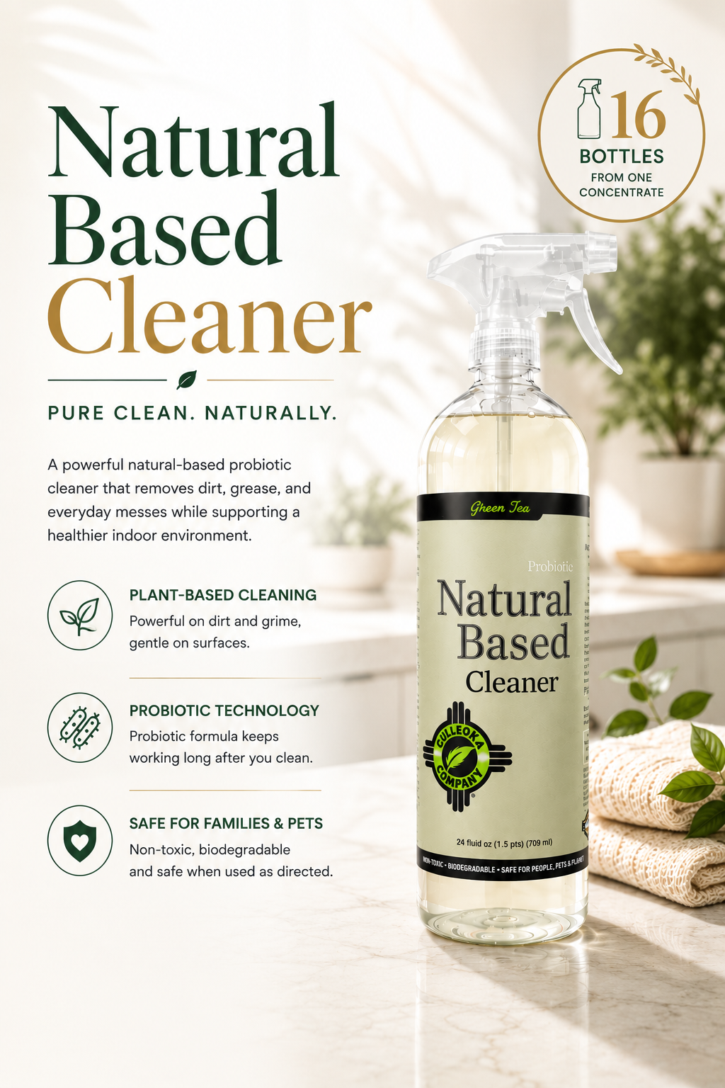 Natural Based Cleaner - 3 Scents