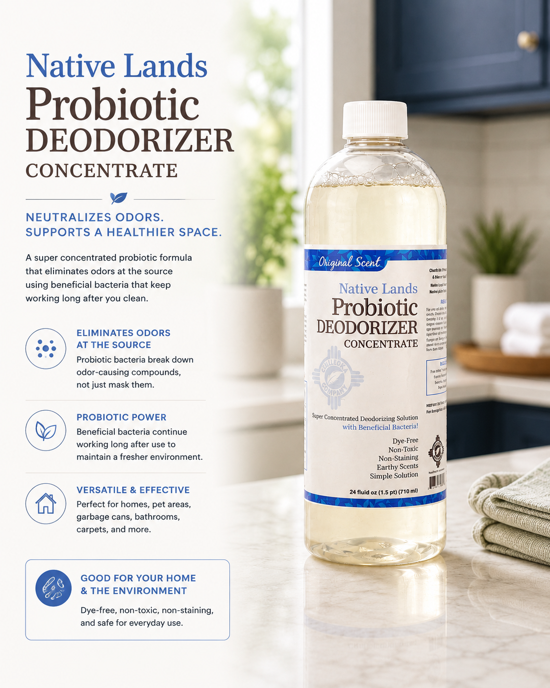 Native Lands Probiotic Deodorizer Concentrate