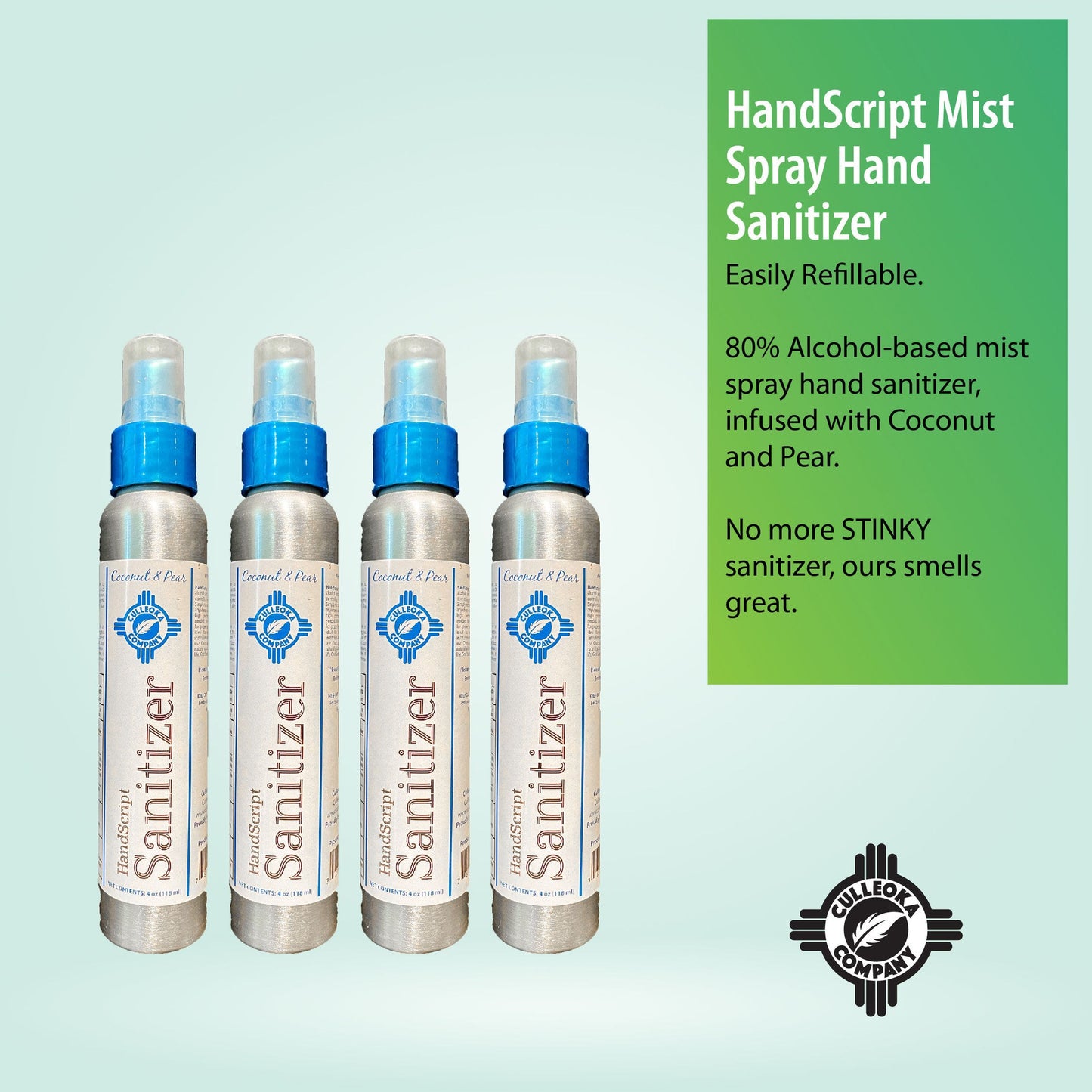 Personal HandScript Mist Spray Hand Sanitizer - 4oz