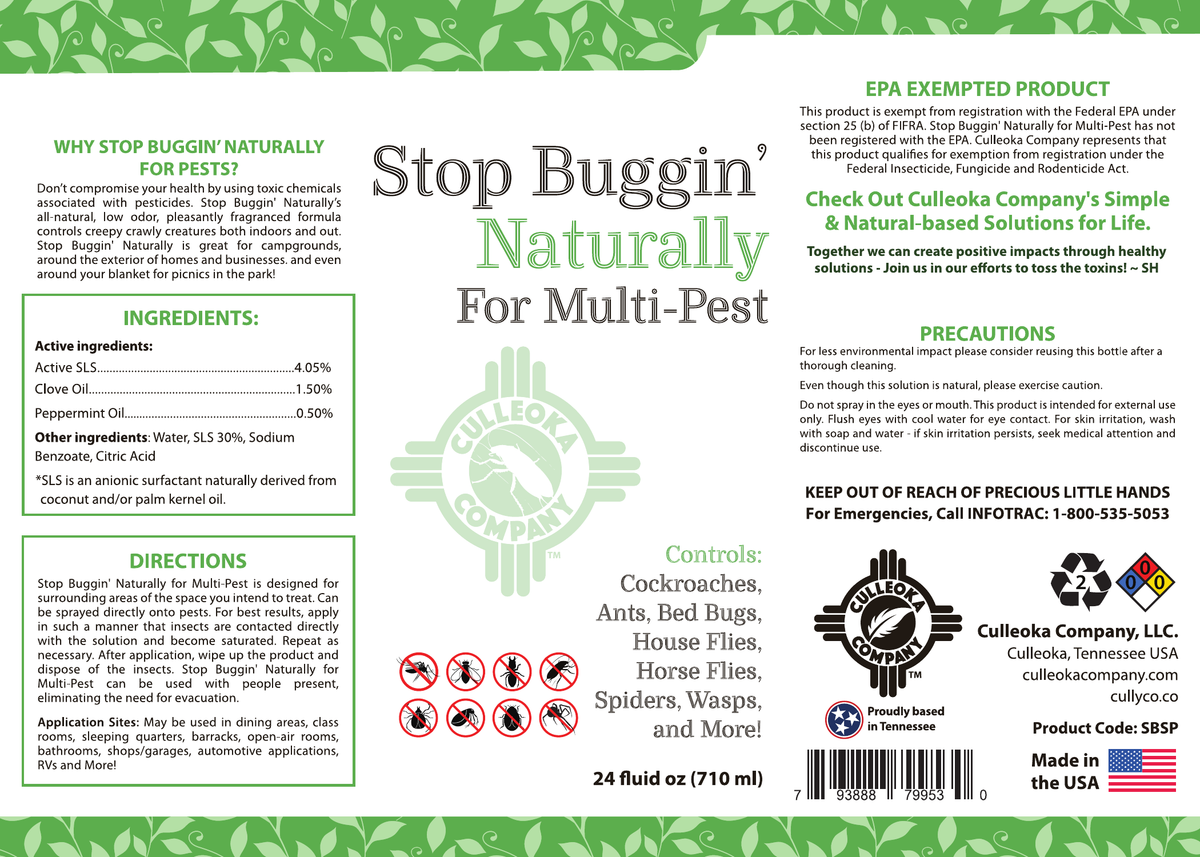 Stop Buggin' Naturally - For Multi Pest
