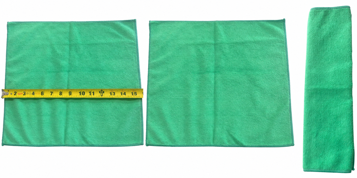 Green Microfiber Towels