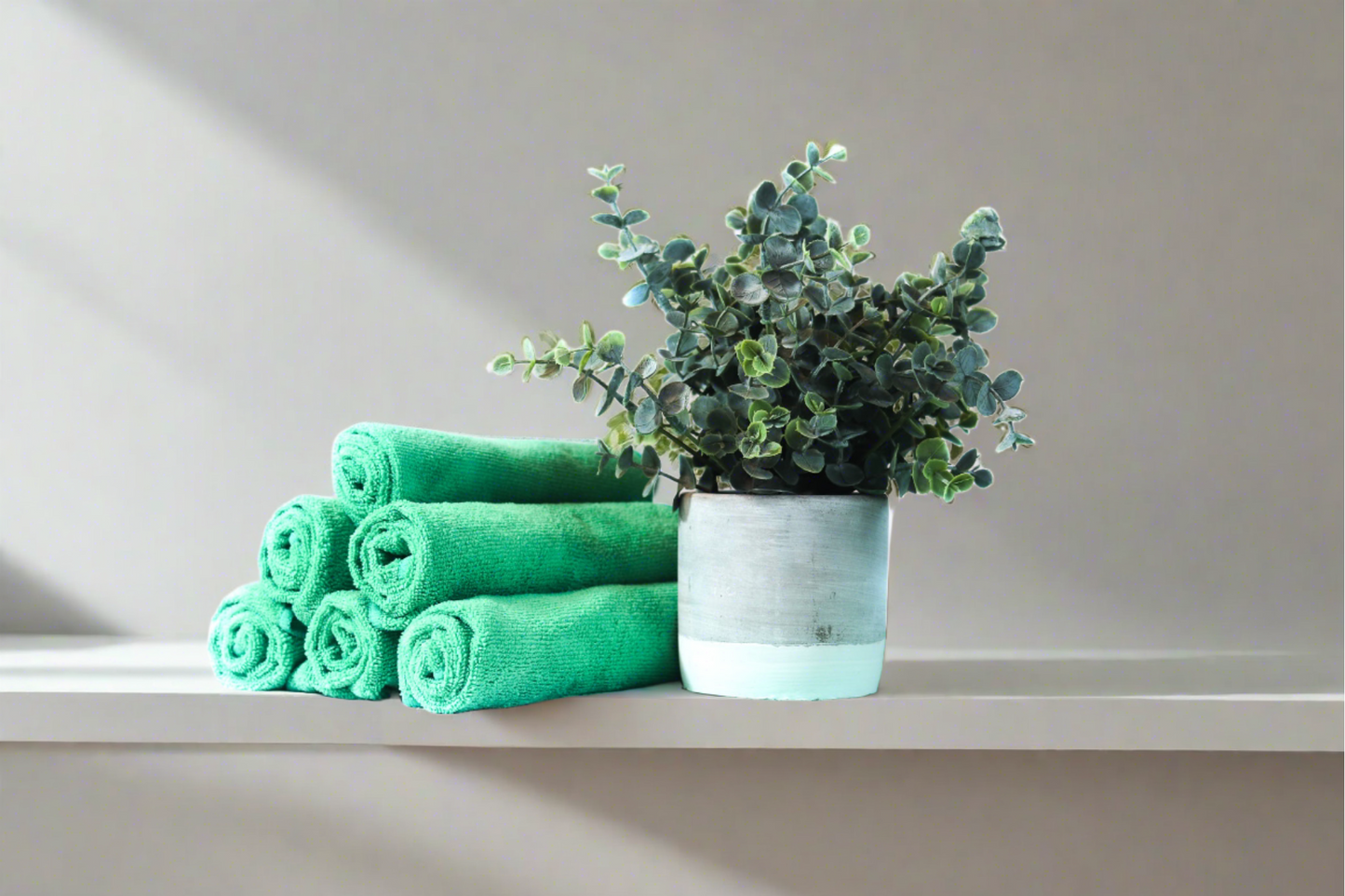 Culleoka Company green microfiber towels