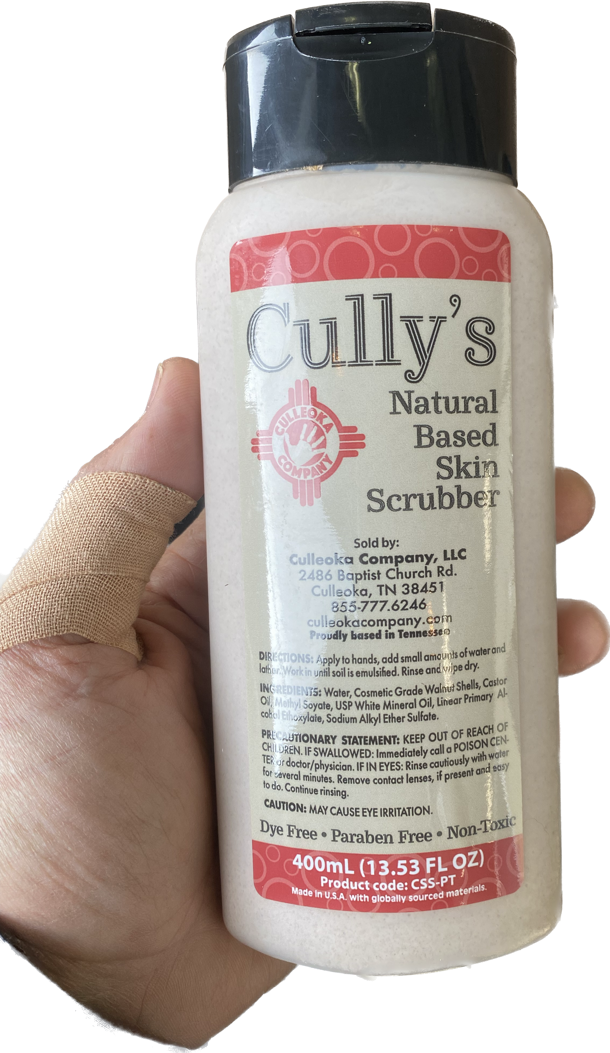 Cully's Skin Scrubber is natural based soap