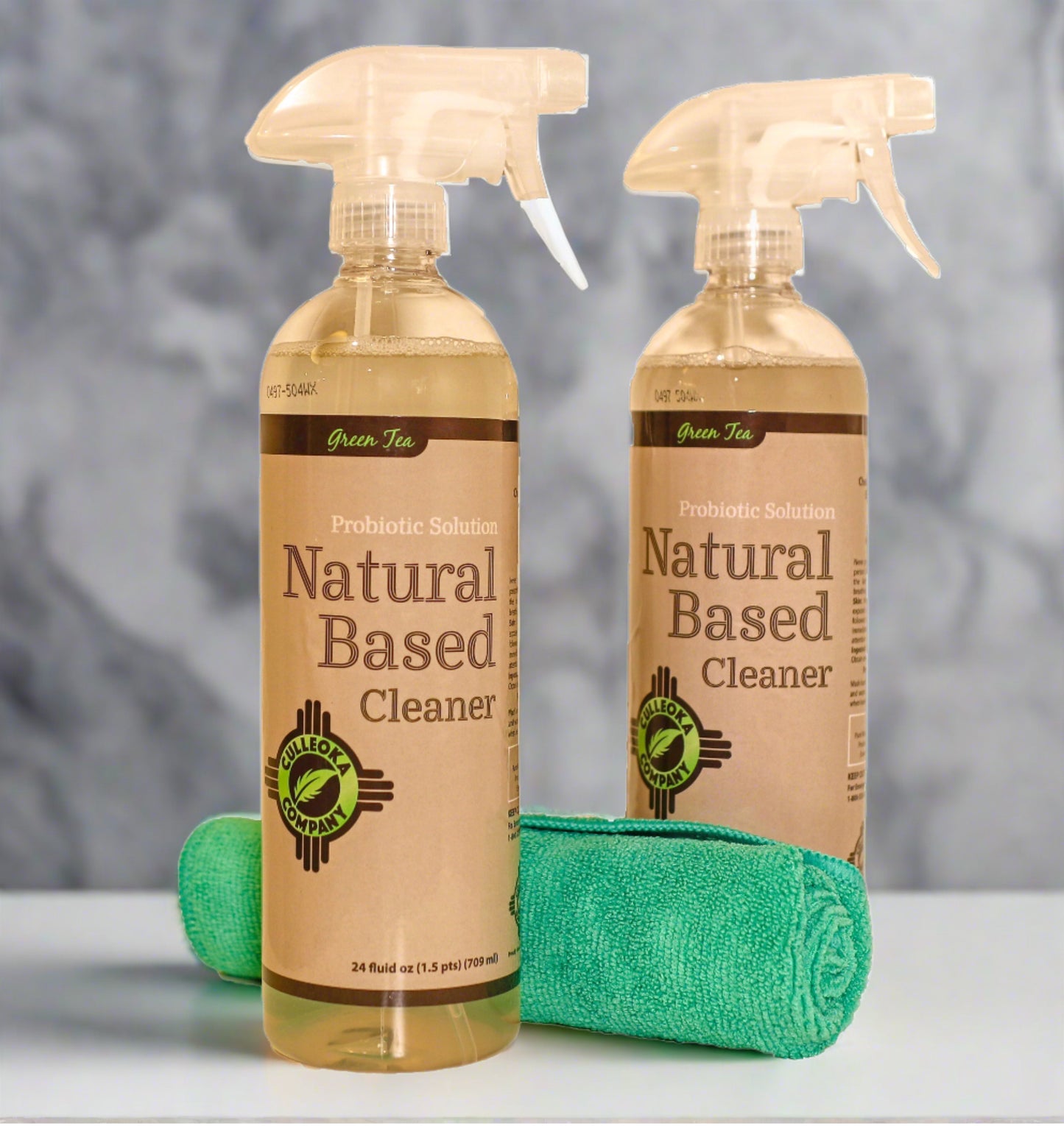 2- 24oz bottles GREEN TEA Natural Based Cleaner