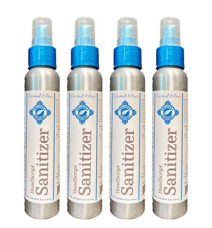 4oz personal HandScript Mist Spray Hand Sanitizer & Purifier - Coconut & Pear (Alcohol) - Culleoka Company LLC