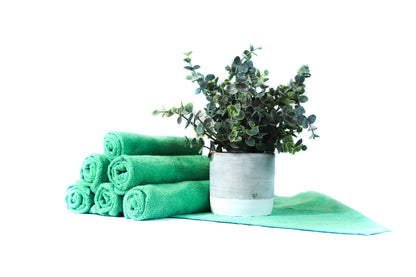 Green Microfiber Towels (Business) - Culleoka Company LLC