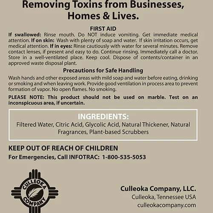 Natural Based Scum and Scale (Business) - Culleoka Company LLC